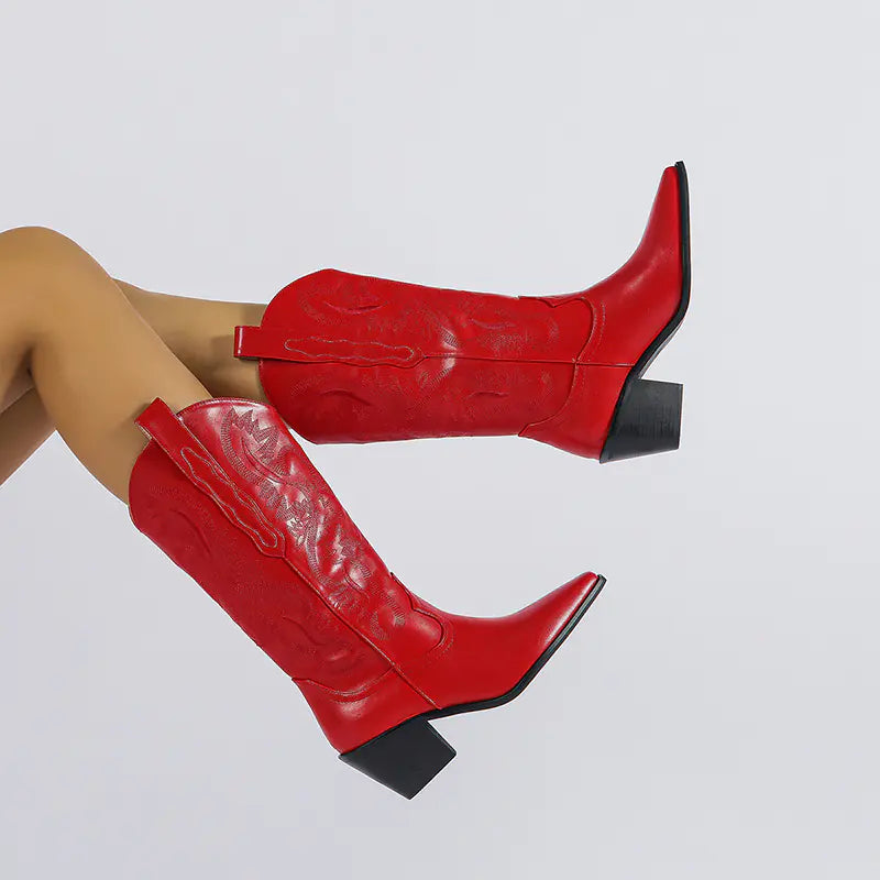 Mid-Calf Cowgirl Boots - 2022 A/W