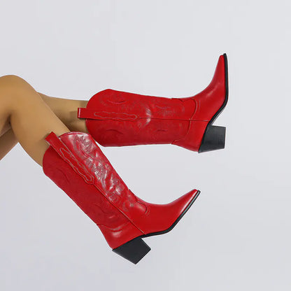 Mid-Calf Cowgirl Boots - 2022 A/W