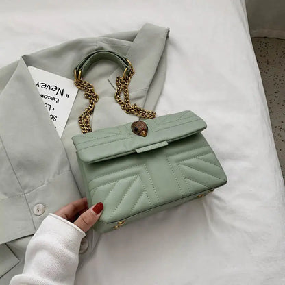 Retro Solid Color Shoulder Bag