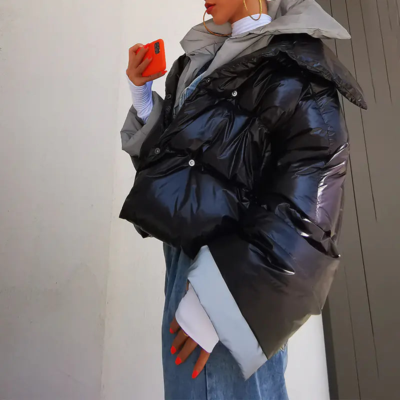Oversized Casual Short Down Jacket
