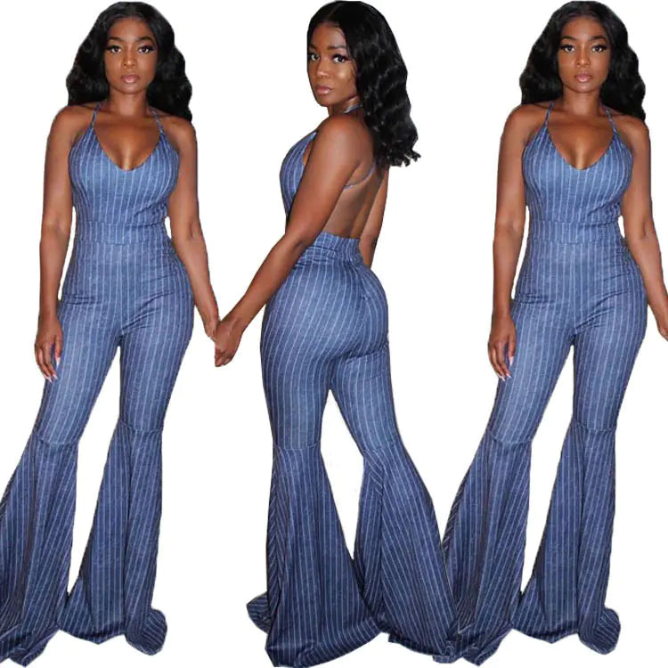 888 Pinstripe Jumpsuit