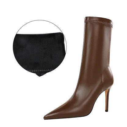 Pointed Toe Classic Stiletto Boots