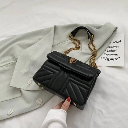 Retro Solid Color Shoulder Bag