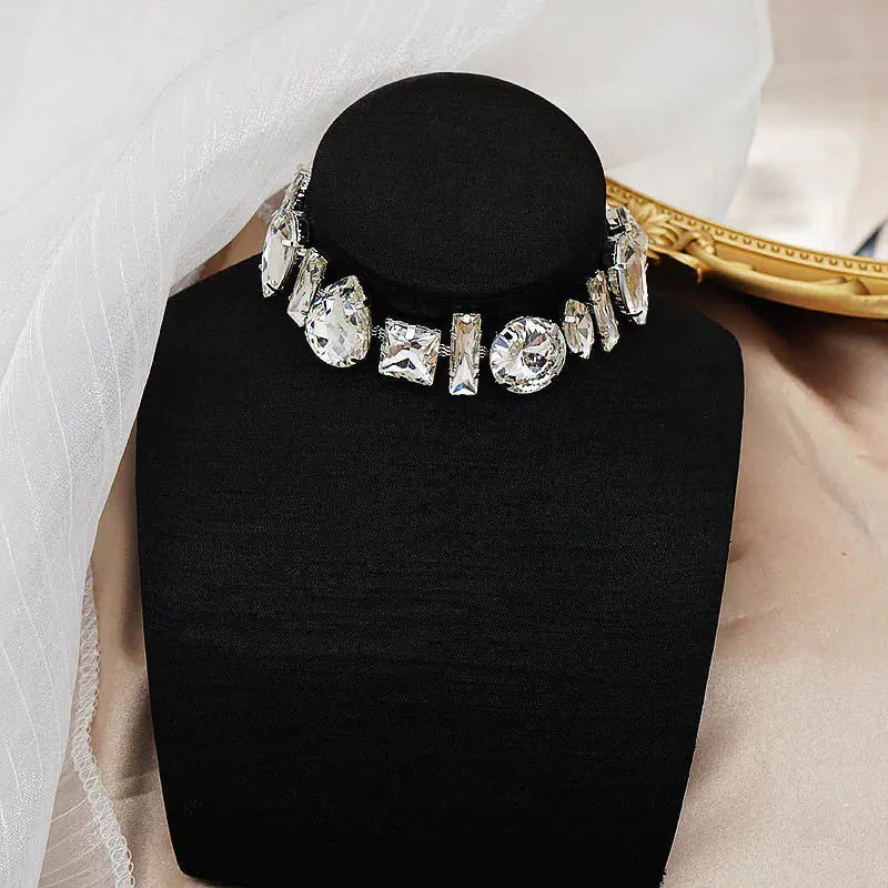 Summer Chic Crystal Chain Choker Necklace