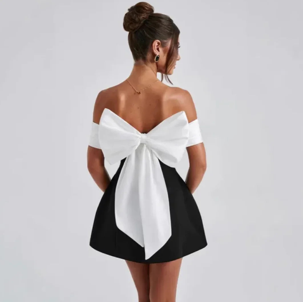 Taylor Off-Shoulder Bow Dress