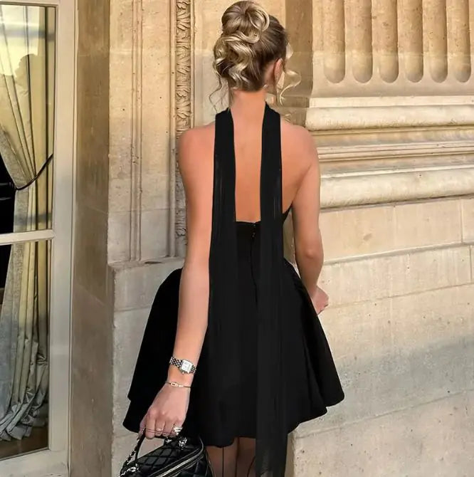 Sexy Tube Top Dress With Back Zipper