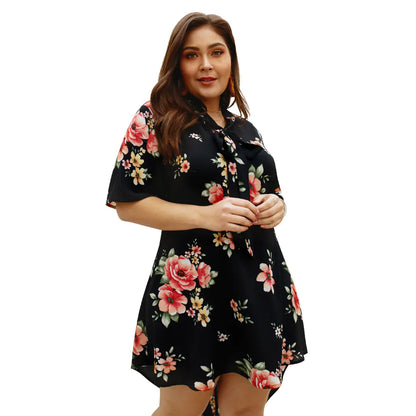 Plus Size Floral Dress