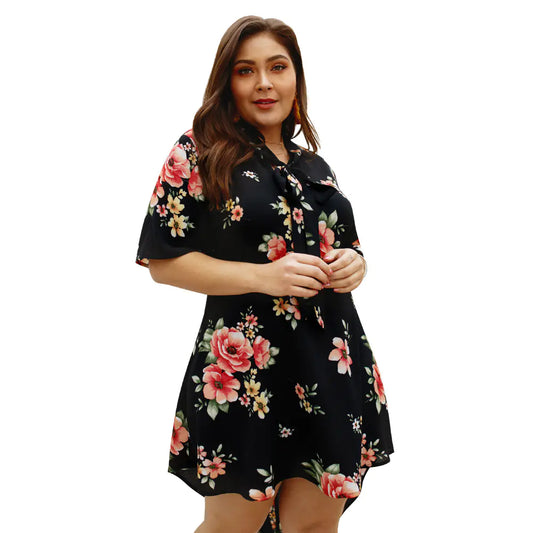 Plus Size Floral Dress