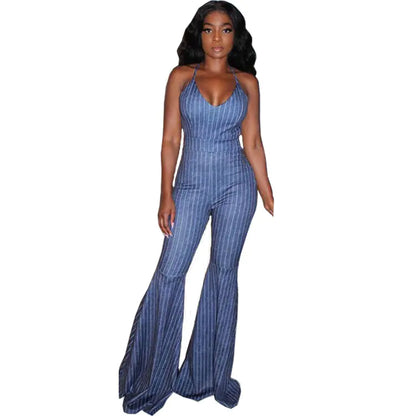 888 Pinstripe Jumpsuit