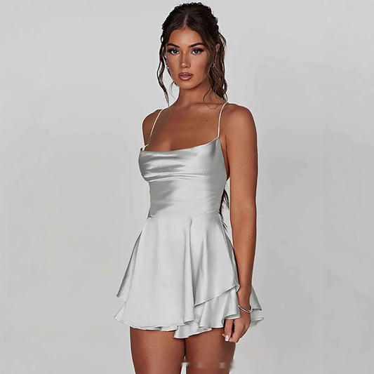 Desha Satin Mini Dress