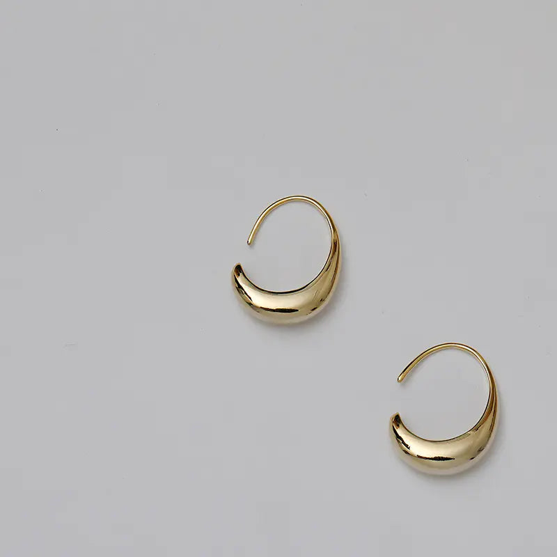 Water Drop Hoop Earrings