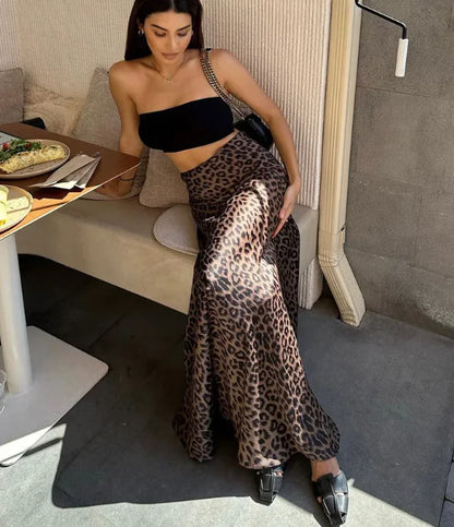 Leopard Luxe Mermaid Skirt