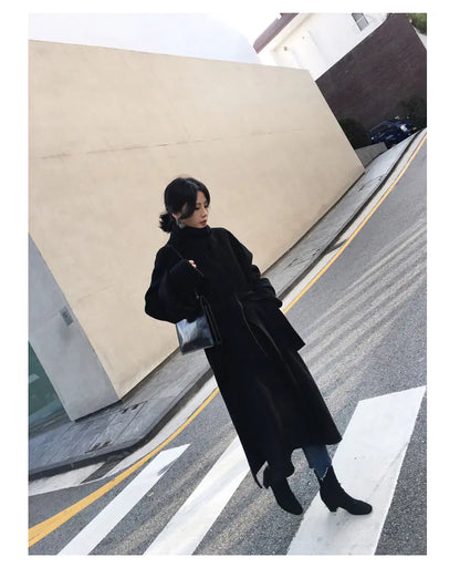 Reversible Wool Cashmere Coat