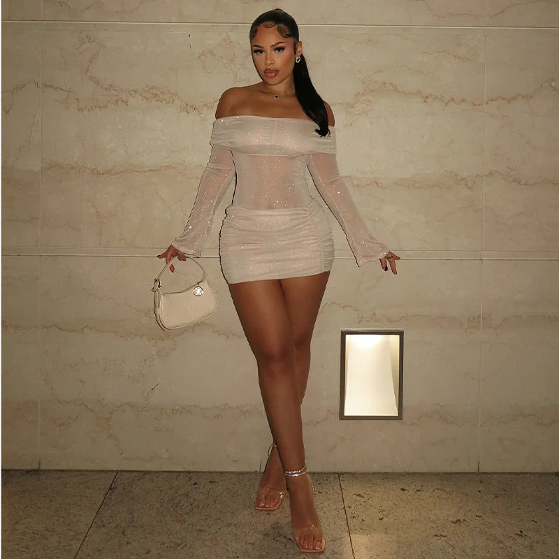 Dani Mini Dress (Apricot)