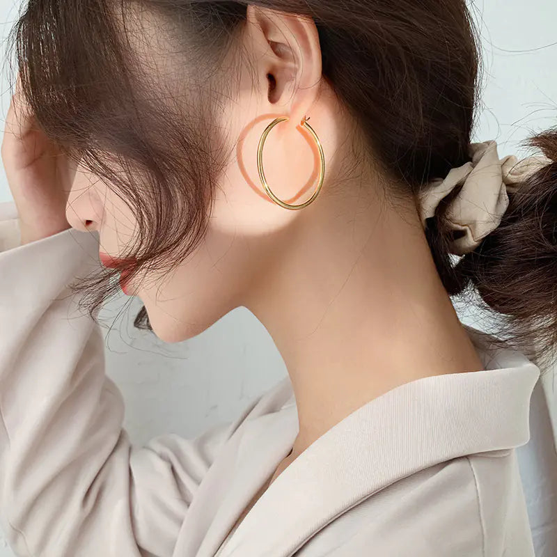 Classic Gold Hoop Earrings