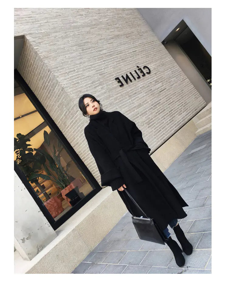 Reversible Wool Cashmere Coat