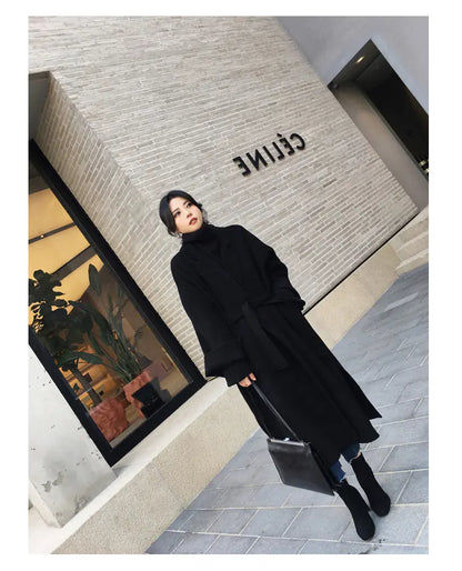 Reversible Wool Cashmere Coat