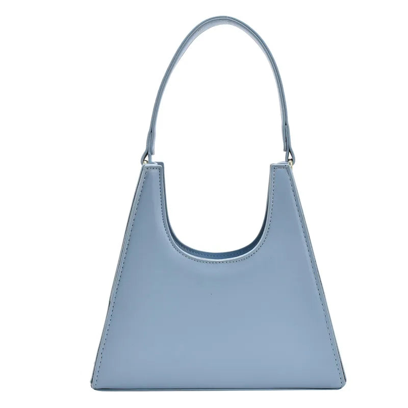 Solid Color Retro Shoulder Bag