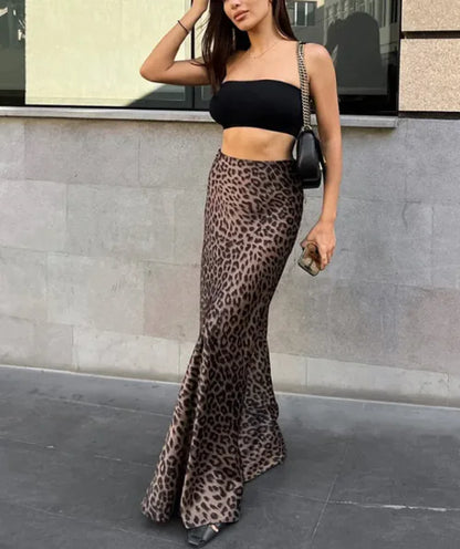 Leopard Luxe Mermaid Skirt