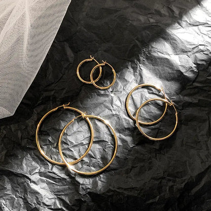 Classic Gold Hoop Earrings