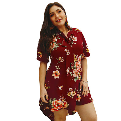 Plus Size Floral Dress