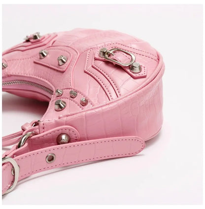 Y2K Crescent Moon Handbag