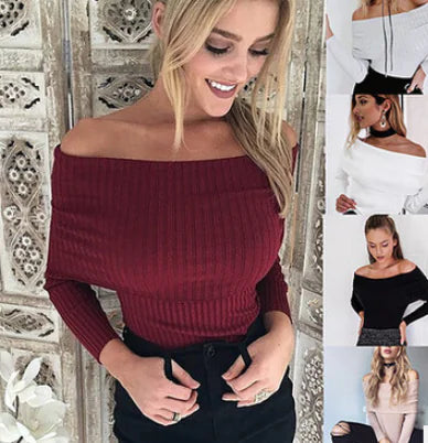 Off-Shoulder Knit Top