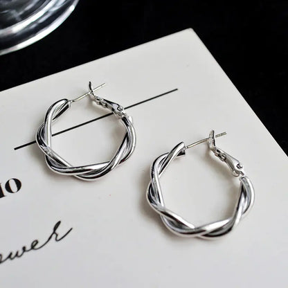 French Style Gold Hoop Earrings