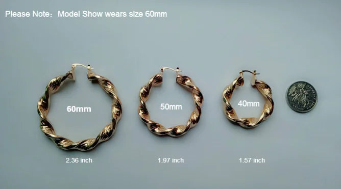 Minimalist Textured Gold Hoops