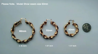 Minimalist Textured Gold Hoops