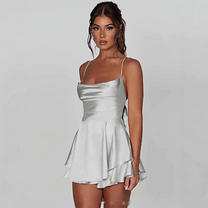 Satin Mini Dress