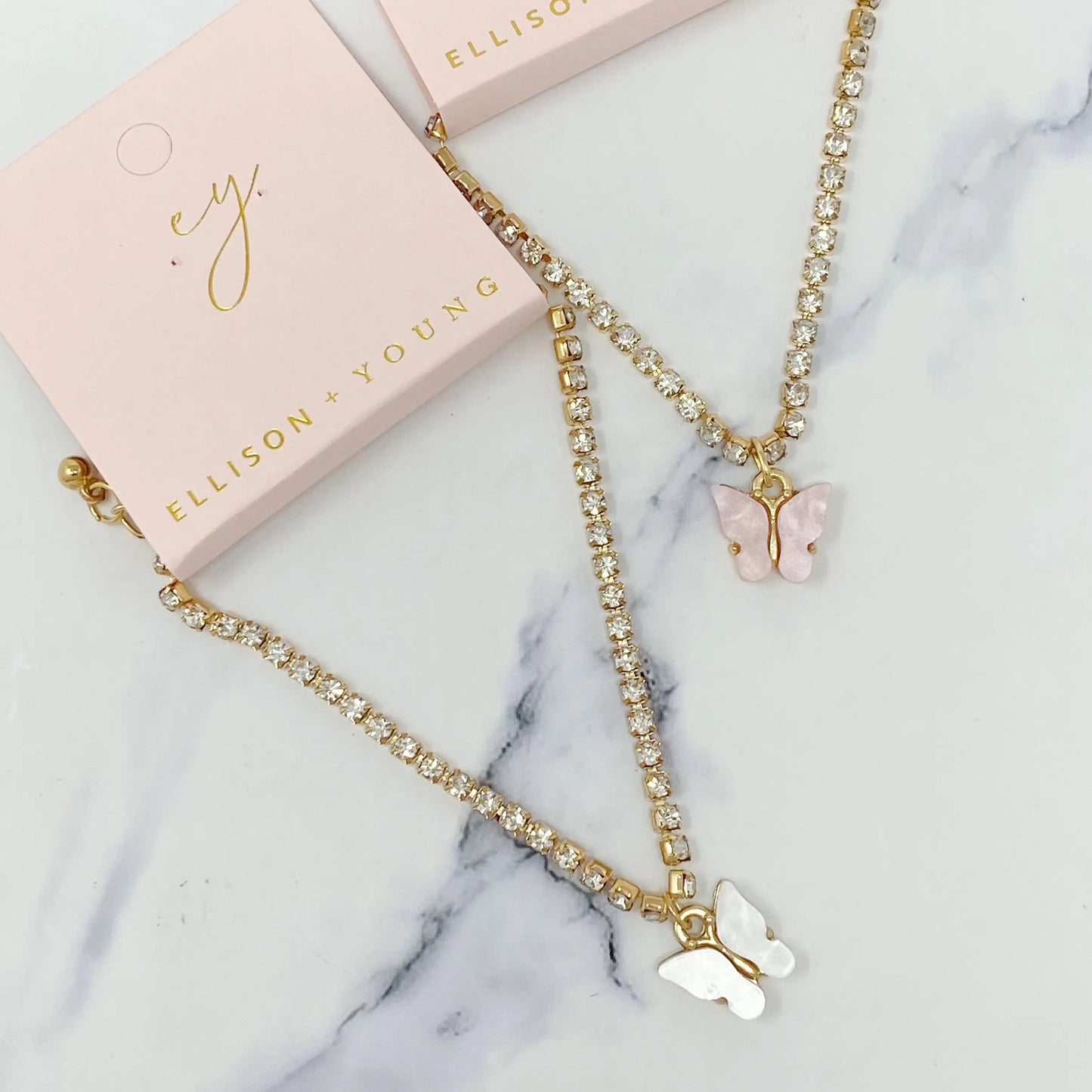 Sparkly Butterfly Anklet