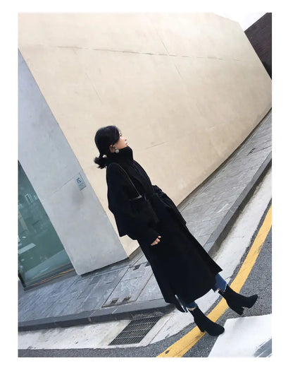 Reversible Wool Cashmere Coat