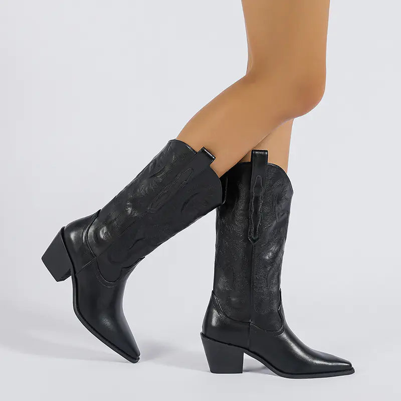 Mid-Calf Cowgirl Boots - 2022 A/W