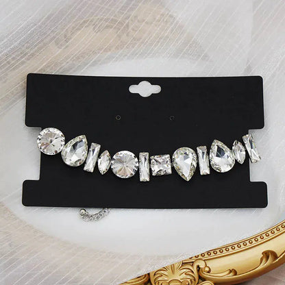 Summer Chic Crystal Chain Choker Necklace