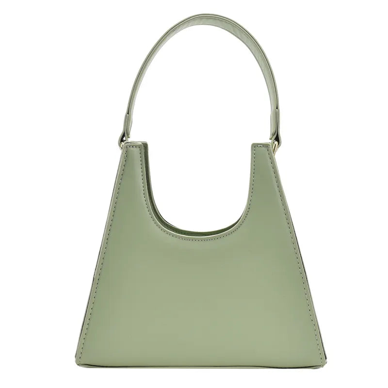 Solid Color Retro Shoulder Bag