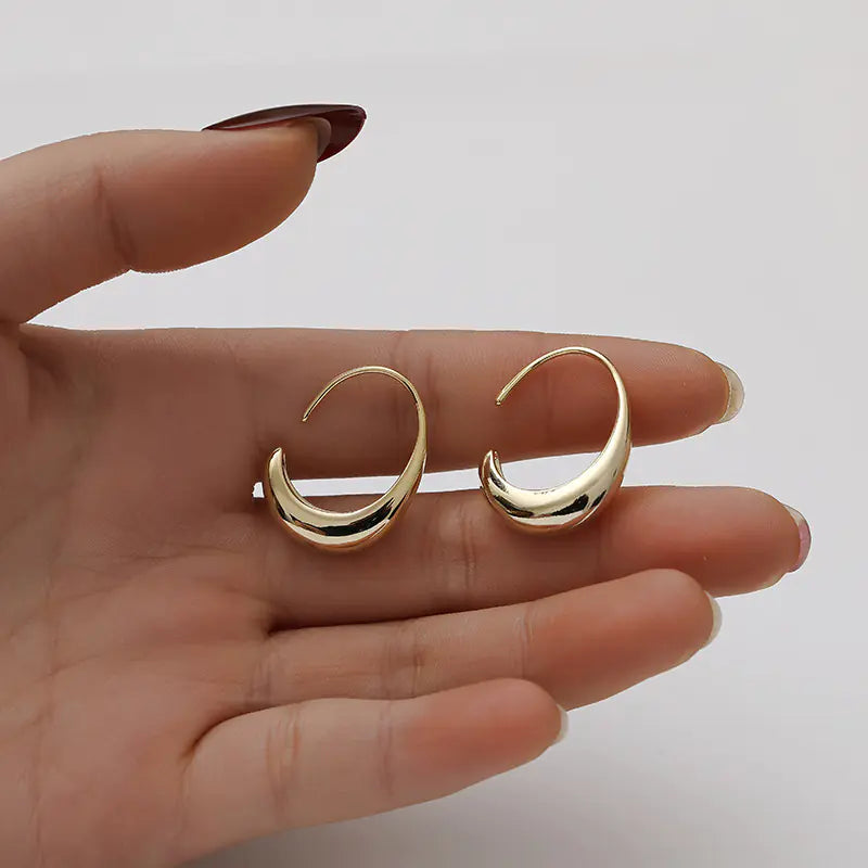 Water Drop Hoop Earrings