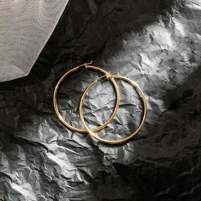 Classic Gold Hoop Earrings