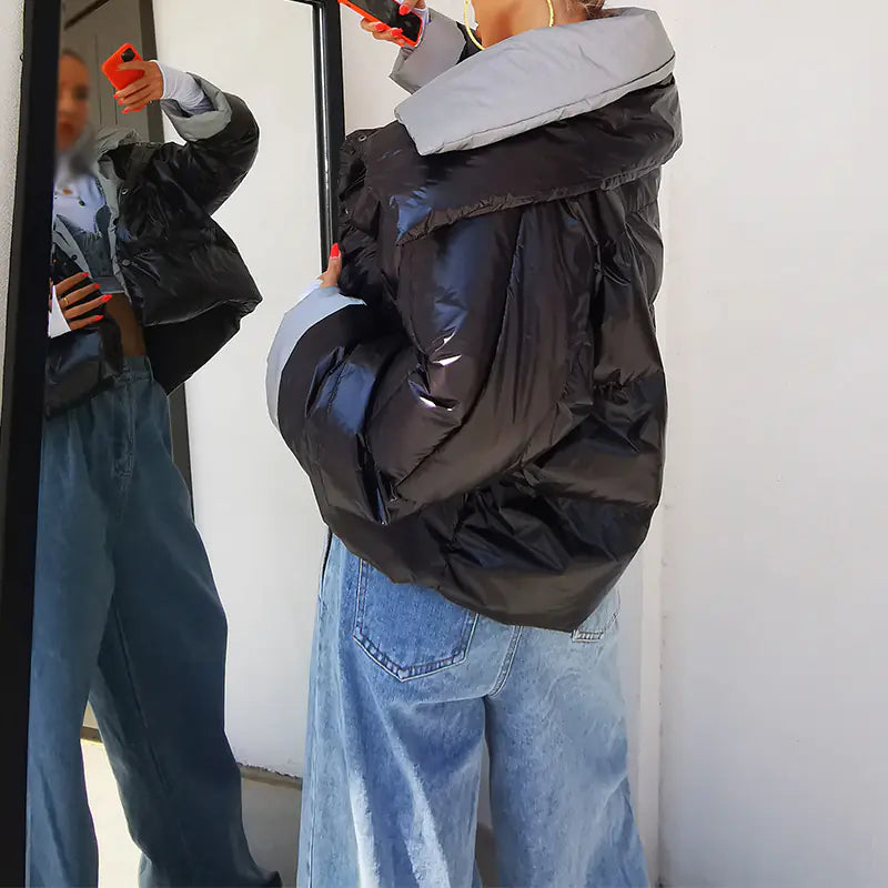 Oversized Casual Short Down Jacket