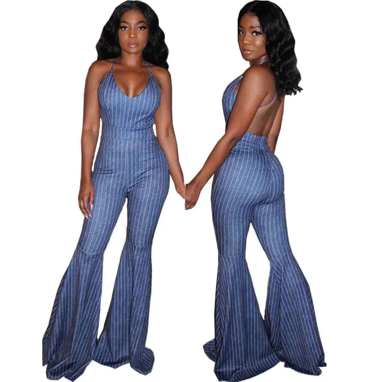 888 Pinstripe Jumpsuit