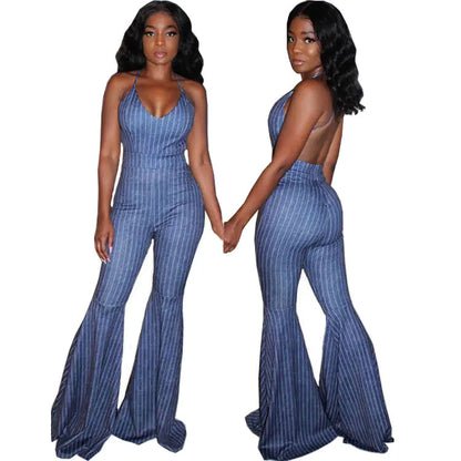 888 Pinstripe Jumpsuit