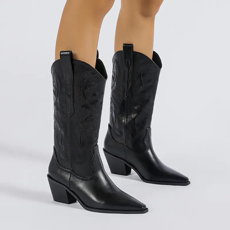 Mid-Calf Cowgirl Boots - 2022 A/W