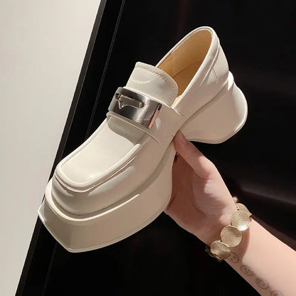2024 Spring Chunky Heel Slip-On Shoes