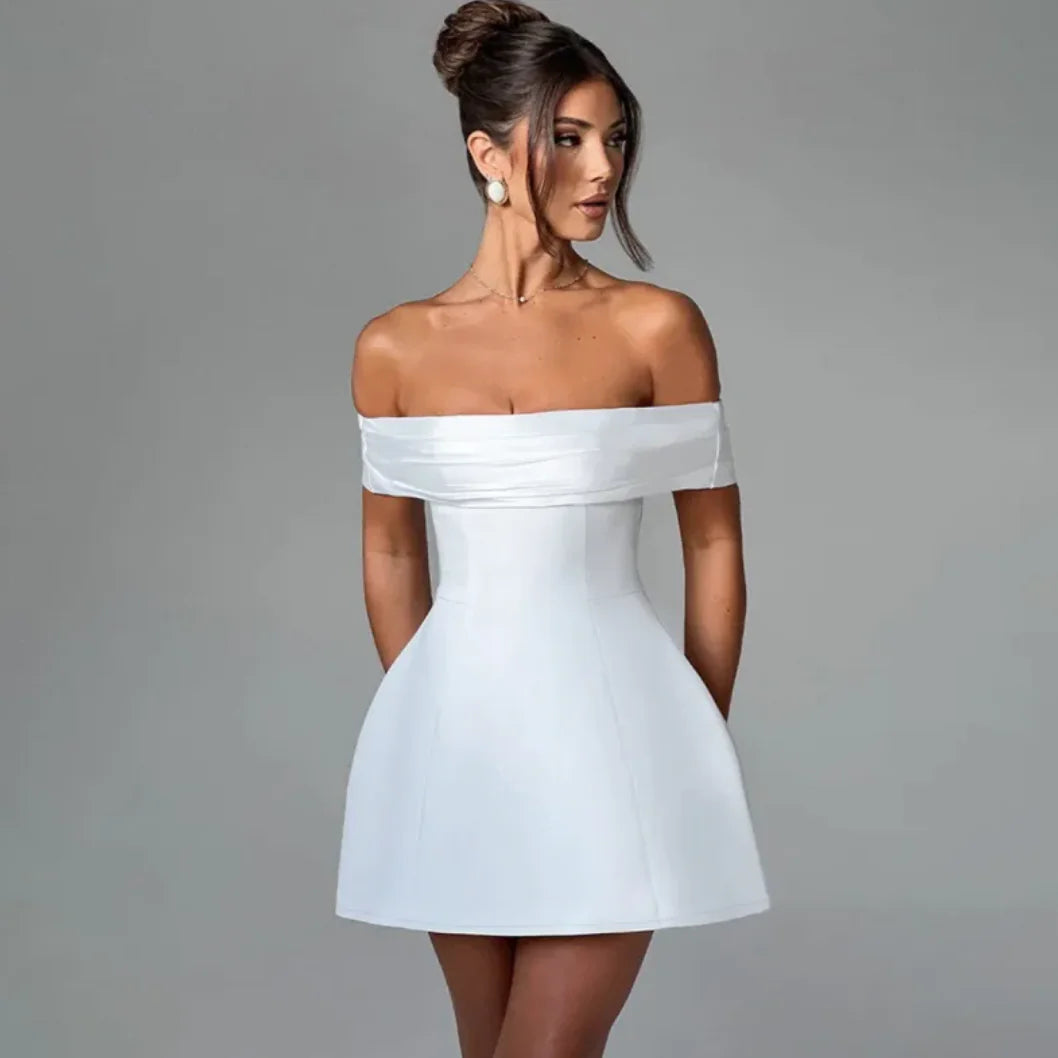 Taylor Off-Shoulder Bow Dress
