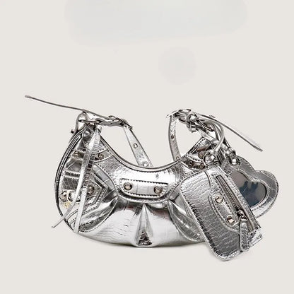 Y2K Crescent Moon Handbag