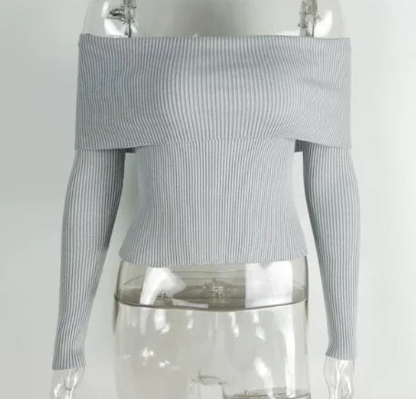 Off-Shoulder Knit Top