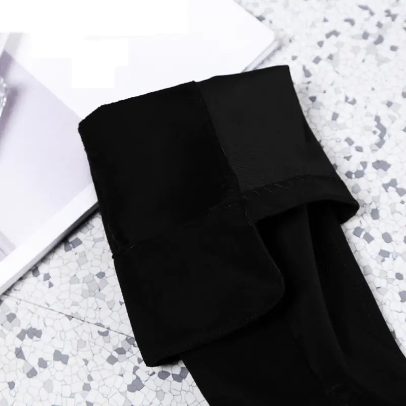 Color Block Chunky Heeled Over-the-Knee Suede Boots