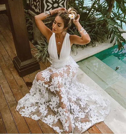 Lace Hollow Beach Dress