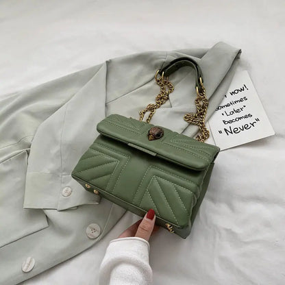 Retro Solid Color Shoulder Bag