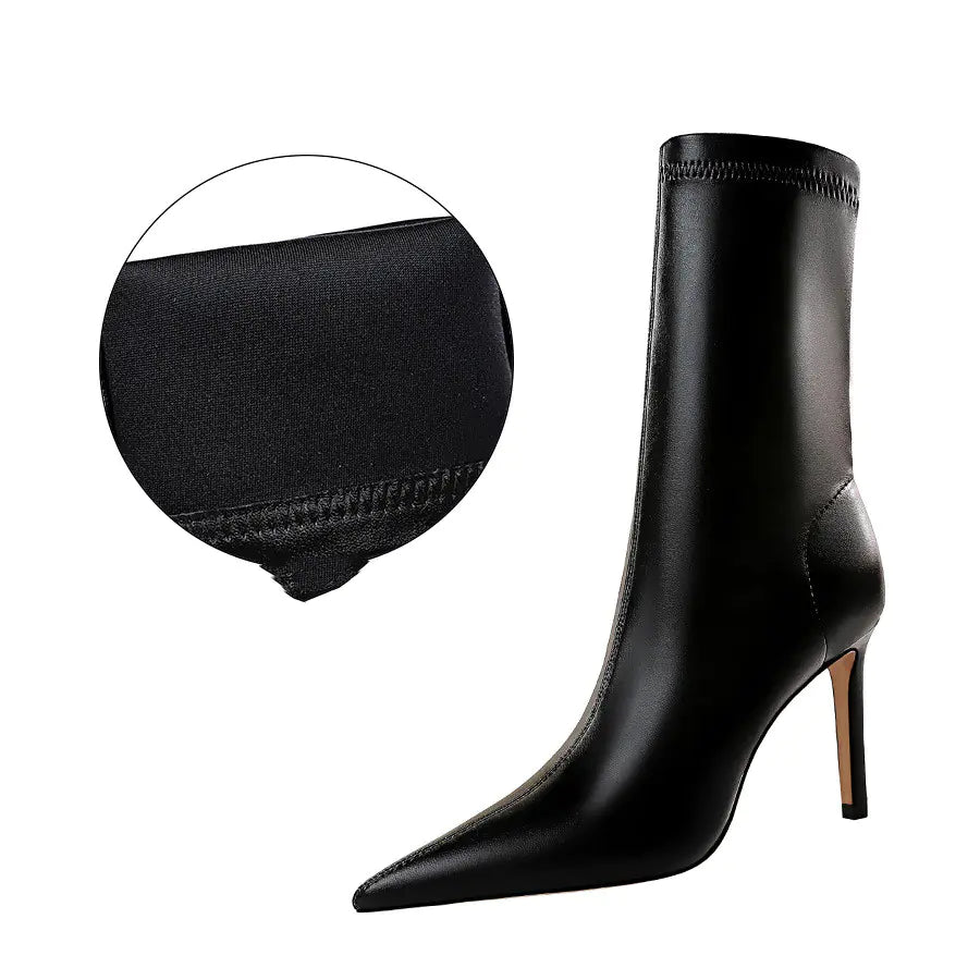 Pointed Toe Classic Stiletto Boots